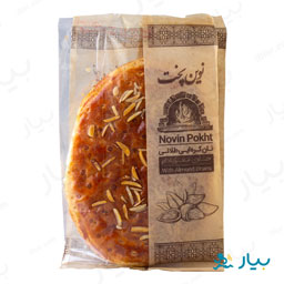 نان کره ای طلایی حاوی مغز بادام 180 گرمی نوین پخت