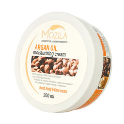 موزیلا کرم مرطوب کننده حاوی روغن آگارن کاسه200 میل
