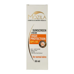 موزیلا کرم ضد آفتاب spf50 کرم 50 میل