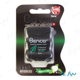 نخ دندان نازک زغالی 50 متری بنسر