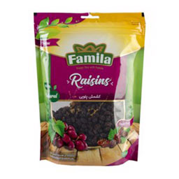 کشمش پلویی بسته سلفونی 350 گرمی فامیلا