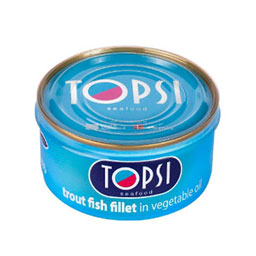 تن فیله ماهی قزل آلا 180 گرمی تاپسی