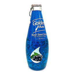 نوشیدنی تخم شربتی با طعم بلوبری 300 گرمی گلدن مکس