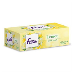 صابون حمام فاکس جعبه 6 تایی 125 گرمی - لیمو