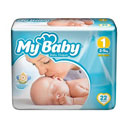 مای بیبی پوشک پرمیوم سایز 1 نوزادی 22 عددی (5-2کیلوگرم) مای بی بی