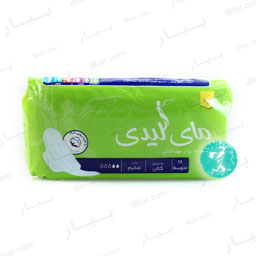 نوار بهداشتی بالدار متوسط 10عددی مای لیدی