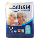 پوشینه کامل بزرگسال سایز بزرگ لارج 14 عددی ایزی لایف