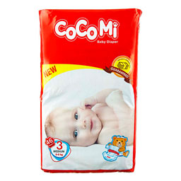 پوشک کامل بچه 5 تا 98 کیلوگرم سایز 3 تعداد 46 عددی کوکومی