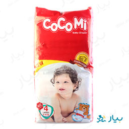 پوشک بچه کامل سایز 4 بزرگ 40 عددی کوکومی