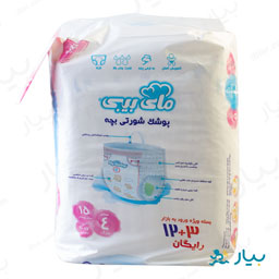 پوشک شورتی سایز 4 بچه 9-17 کیلوگرمی 15 عددی مای بی بی
