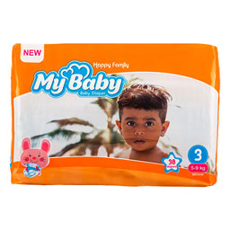 پوشک سری نارنجی سایز 3 اقتصادی 38 عددی مای بیبی