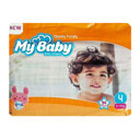 پوشک کامل سایز 4 نارنجی مناسب برای پوست های حساس 34 عددی مای بیبی