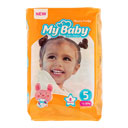 پوشک نارنجی سایز 5 بسته 28 عددی مای بیبی