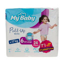 پوشک شورتی بچه سایز 6 سری پول آپ 24 عددی مای بیبی
