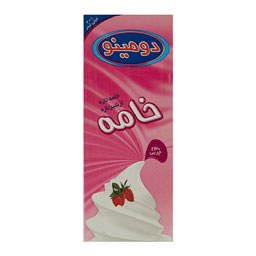 خامه استریلیزه 30 درصد چربی 200 میلی لیتری دومینو