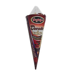 بستنی دورادو وانیلی با سس شکلات 96 گرمی دومینو