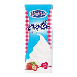 خامه کم چرب 200 گرمی دومینو