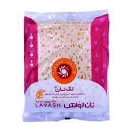 نان لواش زیره 300 گرمی تک نان