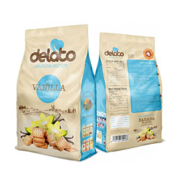 بیسکویت وانیلی 170 گرمی دلاتو