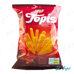 استیک سیب زمینی و ذرت با طعم فلفل 55 گرمی تاپیس
