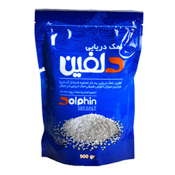 نمک دریایی پاکت دوی پک 900 گرمی دلفین
