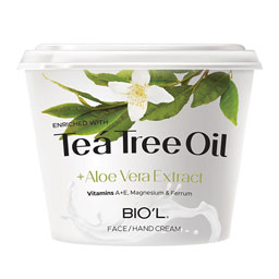 کرم دست و صورت حاوی عصاره تی تری و آلوئه ورا 250 میلی لیتری بیول