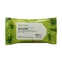 دستمال مرطوب پاک کننده ضدباکتری دست و صورت آلویه ورا 10 عددی بیول