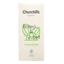 کاندوم خاردار شیاردار روان کننده وانیل 12عددی چرچیلز