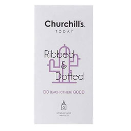 کاندوم خاردار شیاردار روان کننده دابل وانیل 12عددی چرچیلز