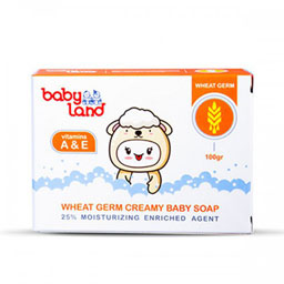 صابون کرمی بچه حاوی عصاره جوانه گندم 100 گرمی بی بی لند