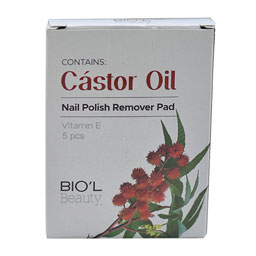 بیول دستمال پاک کننده لاک حاوی کاستر اویل ، فاقد آستون 5 عددی