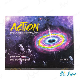 آدامس ترش بدون شکر طعم بلک هول 10 عددی اکشن