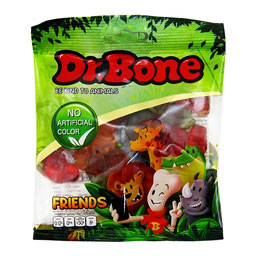 پاستیل با طعم میوه ای دیجی فروت با رنگ طبیعی 85 گرمی دکتر بن