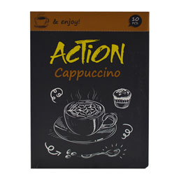 پودر کاپوچینو جعبه 10 عددی 250 گرمی اکشن