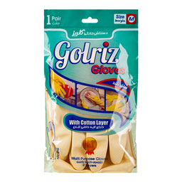 دستکش 2لایه ساق بلند M گلریز