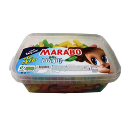 پاستیل لقمه ای لوله ای 800 گرمی ماریبو