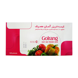 کیسه فریزر آسان مصرف جعبه ای 120 عددی گلرنگ