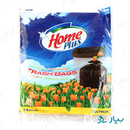 کیسه زباله متوسط 14 عددی هوم پلاس