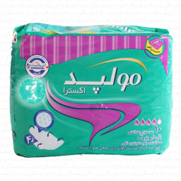 نوار بهداشتی اکسترا 10 عددی بال دار بزرگ مولپد