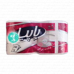 دستمال توالت 4 لایه 2 رولی پاپیا