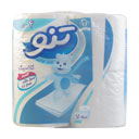 دستمال توالت کلاسیک 3 لایه 4 رول تنو