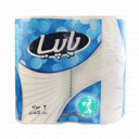 دستمال حوله کاغذی 3 لایه 2 قلو سفید پاپیا