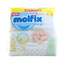 پوشک بچه 3D جامبو پک سایز کوچک 96 عددی مولفیکس