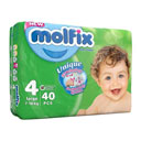پوشک بچه سایز 4 تعداد 34 عددی مولفیکس