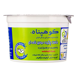 ماست چکیده موسیر خامه ای ظرف پلی پروپیلنی 250 گرمی کوه پناه