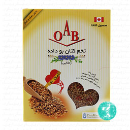 تخم کتان بو داده طلایی 200 گرمی اوآب