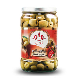 زیتون شور بدون هسته 700 گرمی اوآب