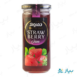 مربای توت فرنگی شیشه ای 300 دماوند