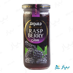 مربای تمشک شیشه ای 300 گرمی دماوند