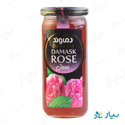 مربای گل سرخ شیشه ای 300 گرمی دماوند
